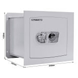 B-Ware Rottner Delta 40 Wandtresor mit Schlüsselschloss