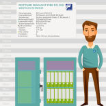 Rottner Diamant Fire PO 100 Brandschutztresor mit Schlüsselschloss