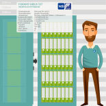 Format Sirius Plus 537 Wertschutzschrank mit Schlüsselschloss und Elektronikschloss CB90