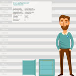 B-Ware CLES wall 803-37 Wandtresor mit Elektronikschloss OCLUC