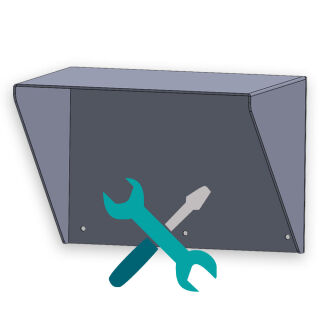 Montagekonsole zur Wandbefestigung inkl. Befestigung