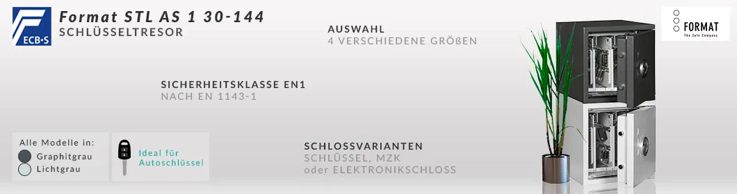 Schlüsseltresor Format STL 72 AS Klasse 1 EN 1143-1 für Autoschlüssel  Autoschlüsseltresor